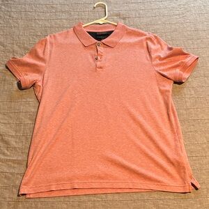 Banana Republic Luxury Touch Light Red Polo Shirt